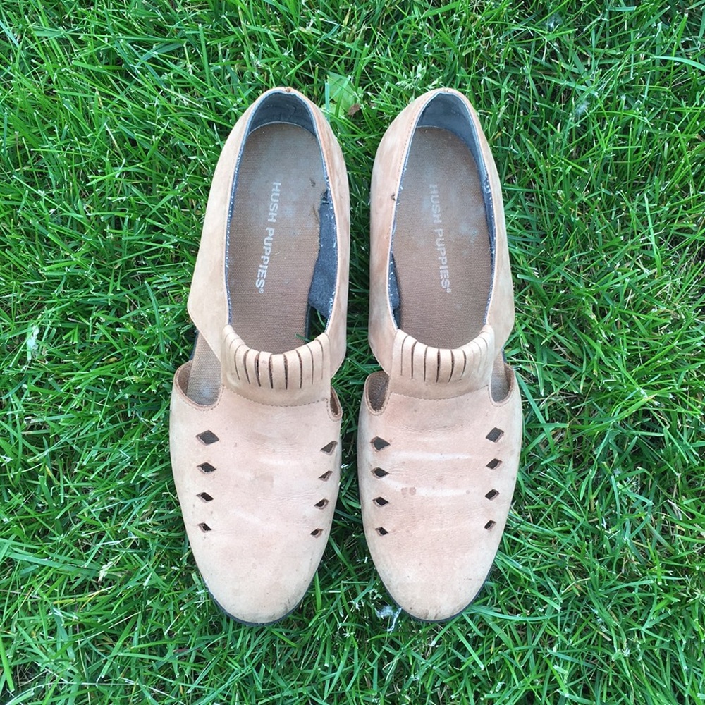 Vintage Hush Puppies Suede Loafers